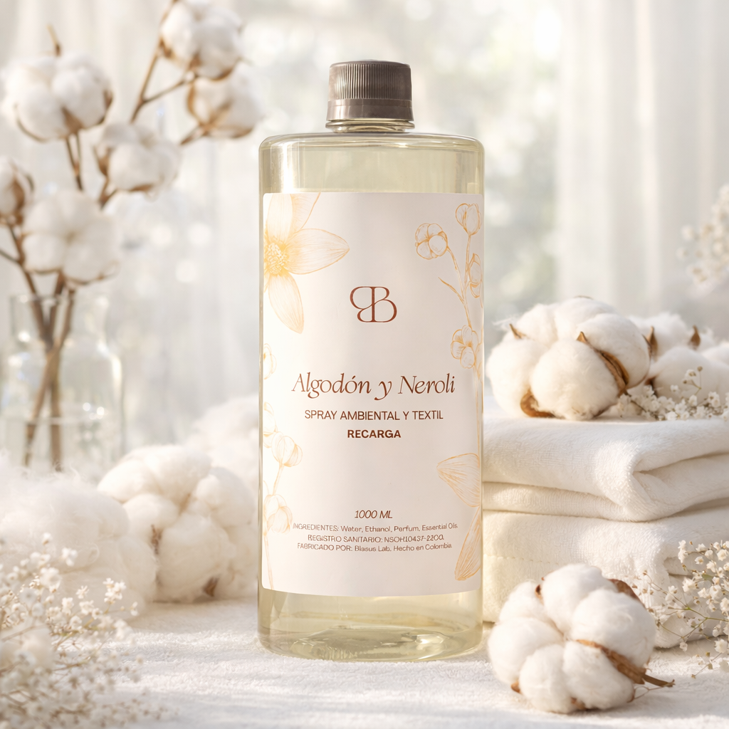 RECARGA SPRAY ALGODON Y NEROLI 1L