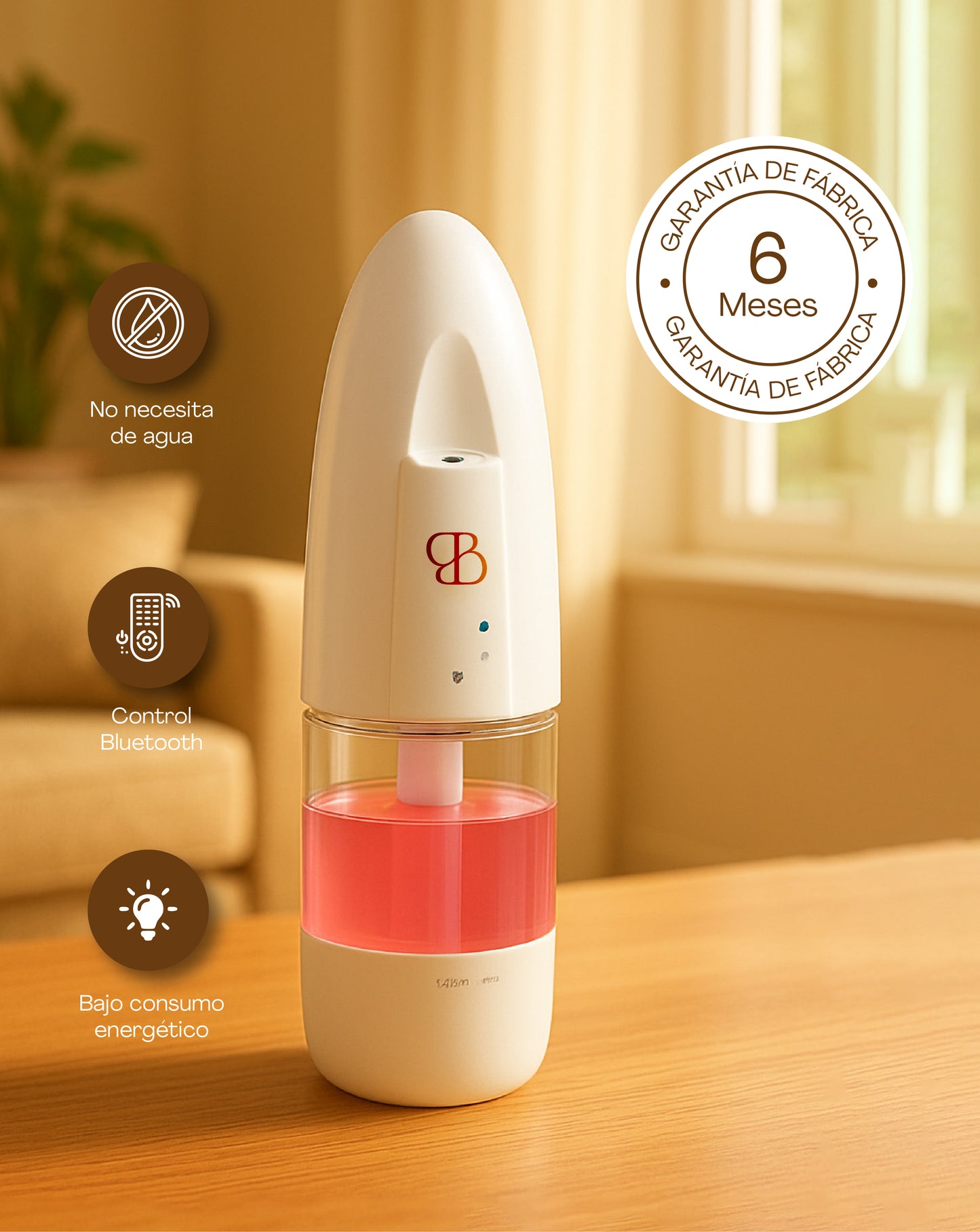 Kit Difusor Inteligente Bluetooth  + 3 esencias