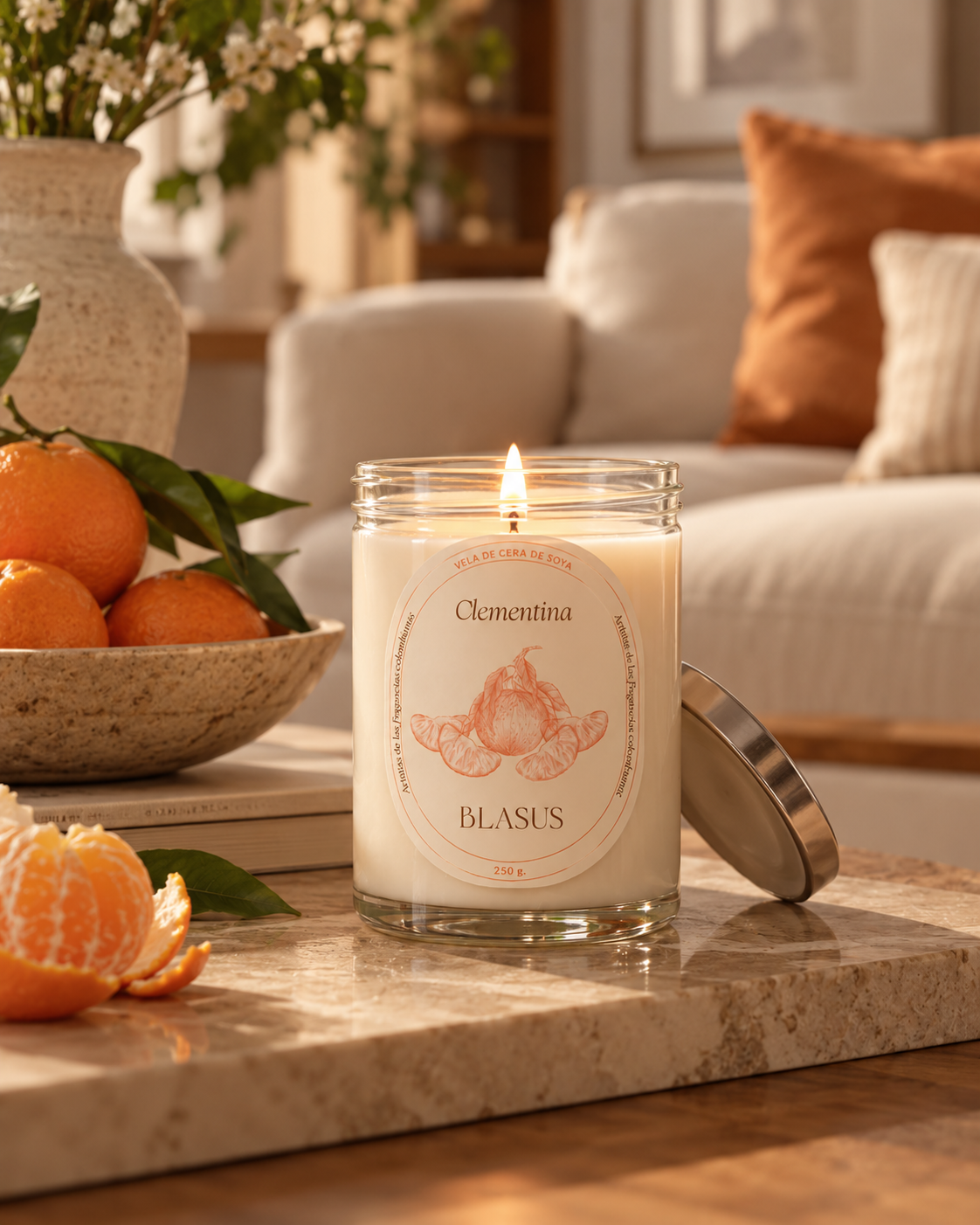 Vela Aromática Clementina 250 gr