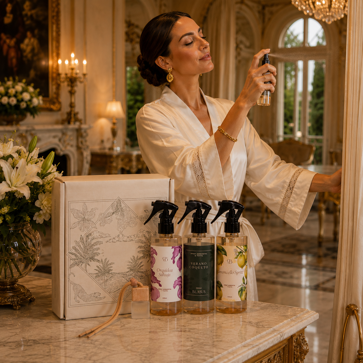 3X2 Aromas Elegantes + Difusor Colgante