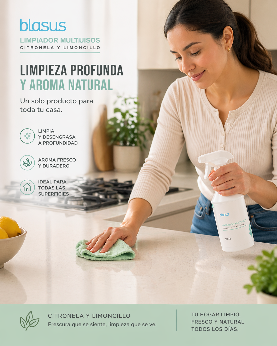 Limpiador Multiusos Citronela y Limoncillo 500 ml