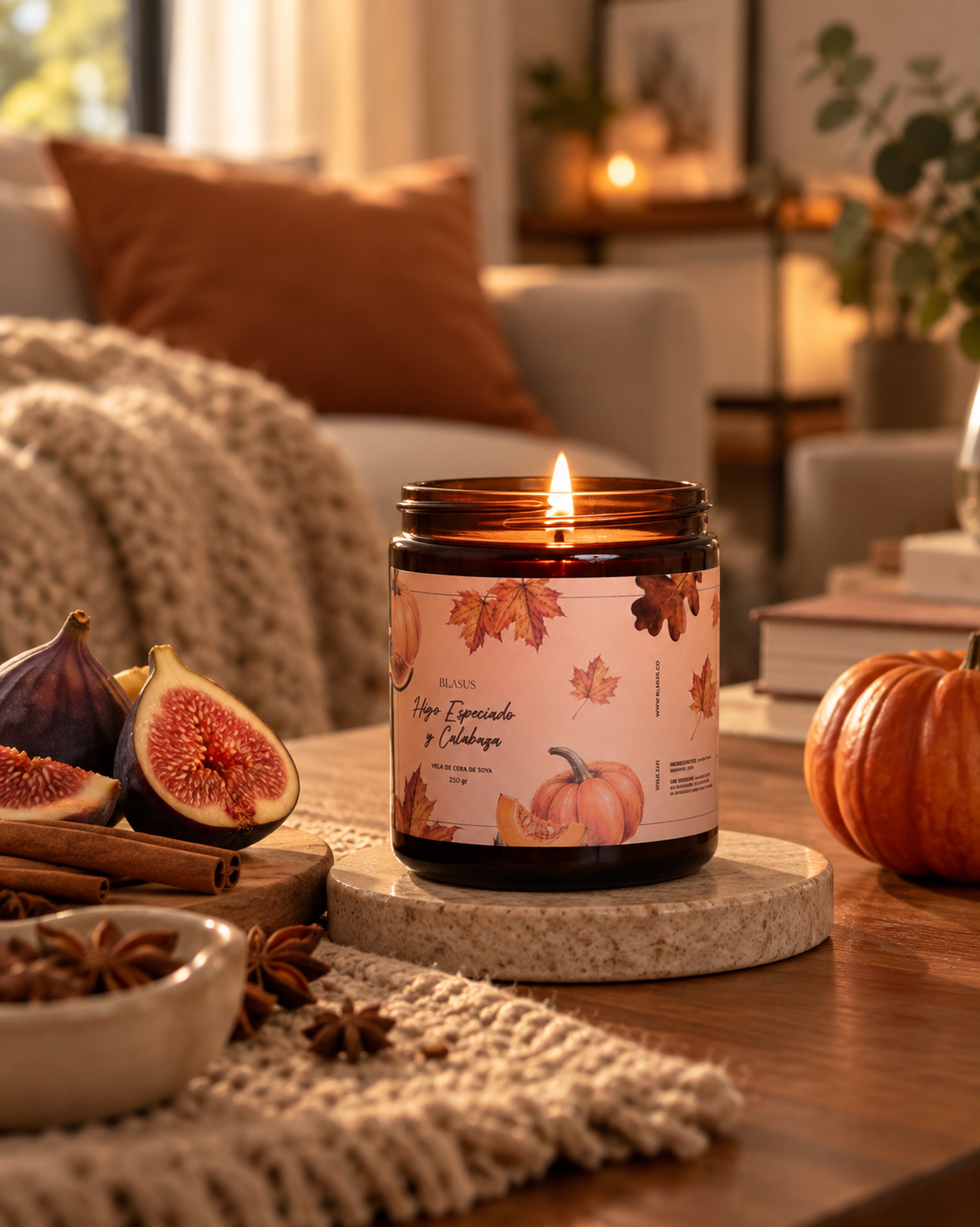 Vela Aromática Higo y Calabaza 250 gr