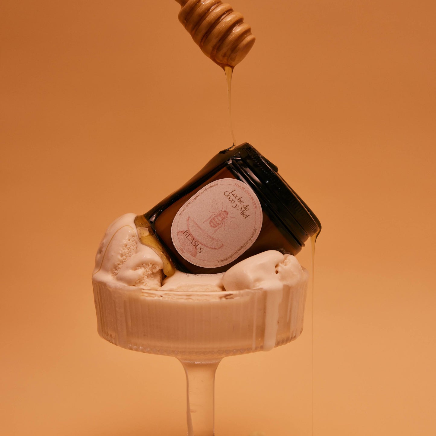 VELA AROMATICA LECHE DE COCO MIEL 120 gr